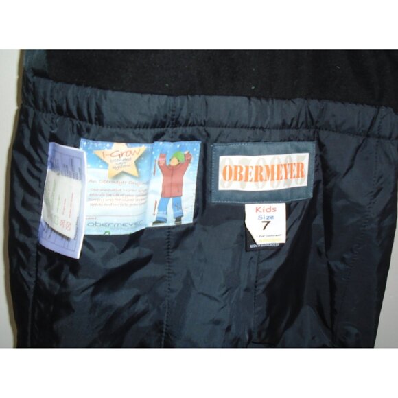 Obermeyer 2-peace Green Boys Overall Jacket Size 7 Winter Snow Coat & Pants Set - Picture 5 of 5